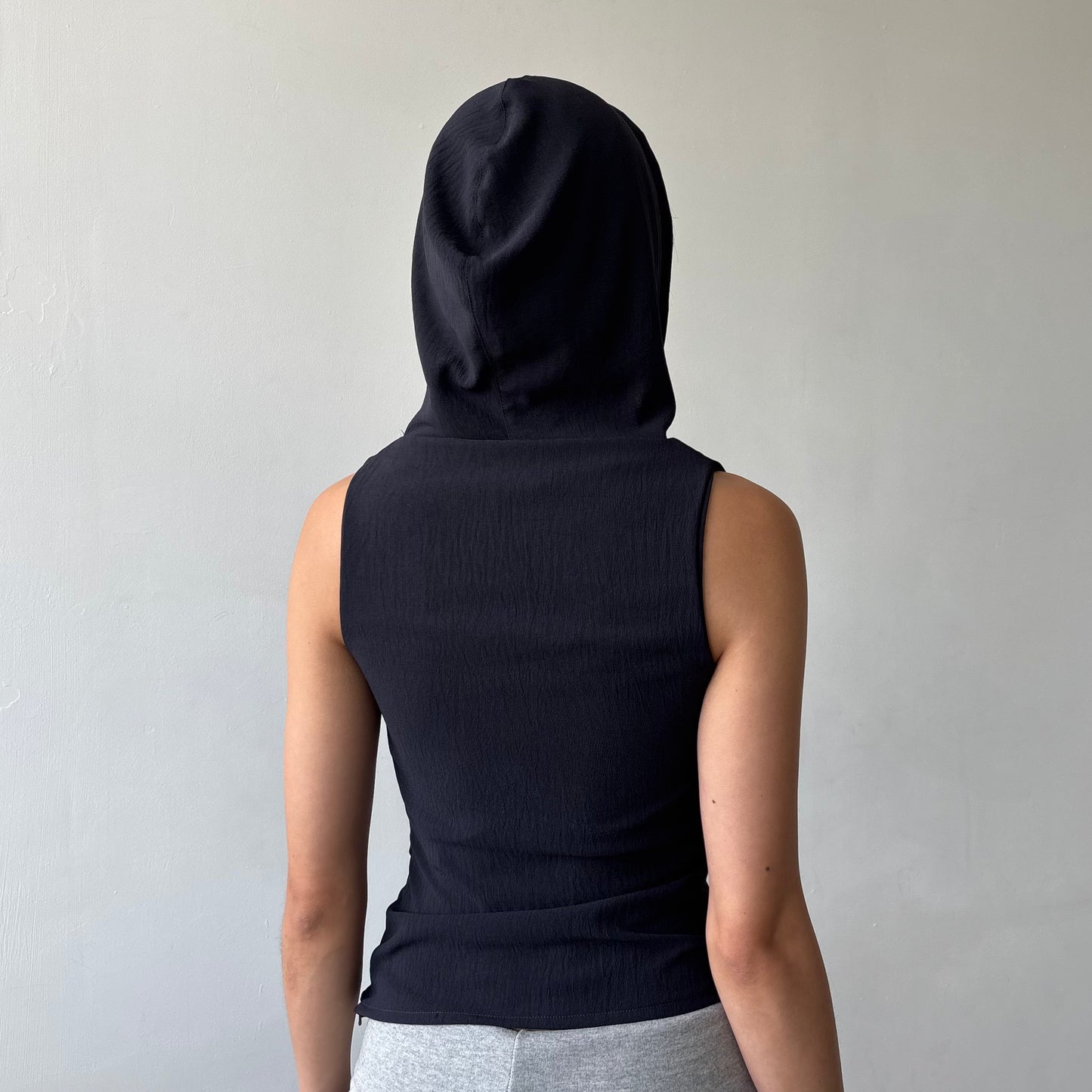 Brigette Hooded Top - Midnight Navy