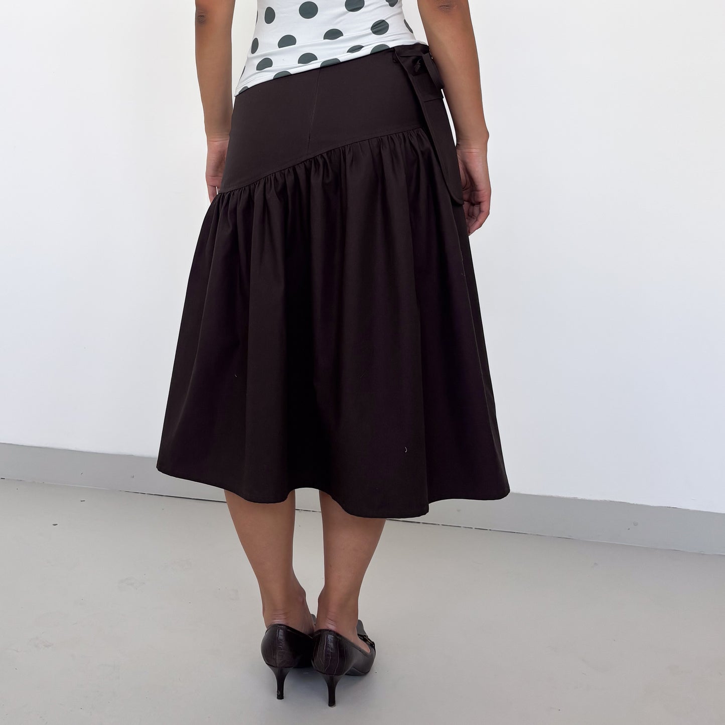 365 Skirt - Full Length in Brown