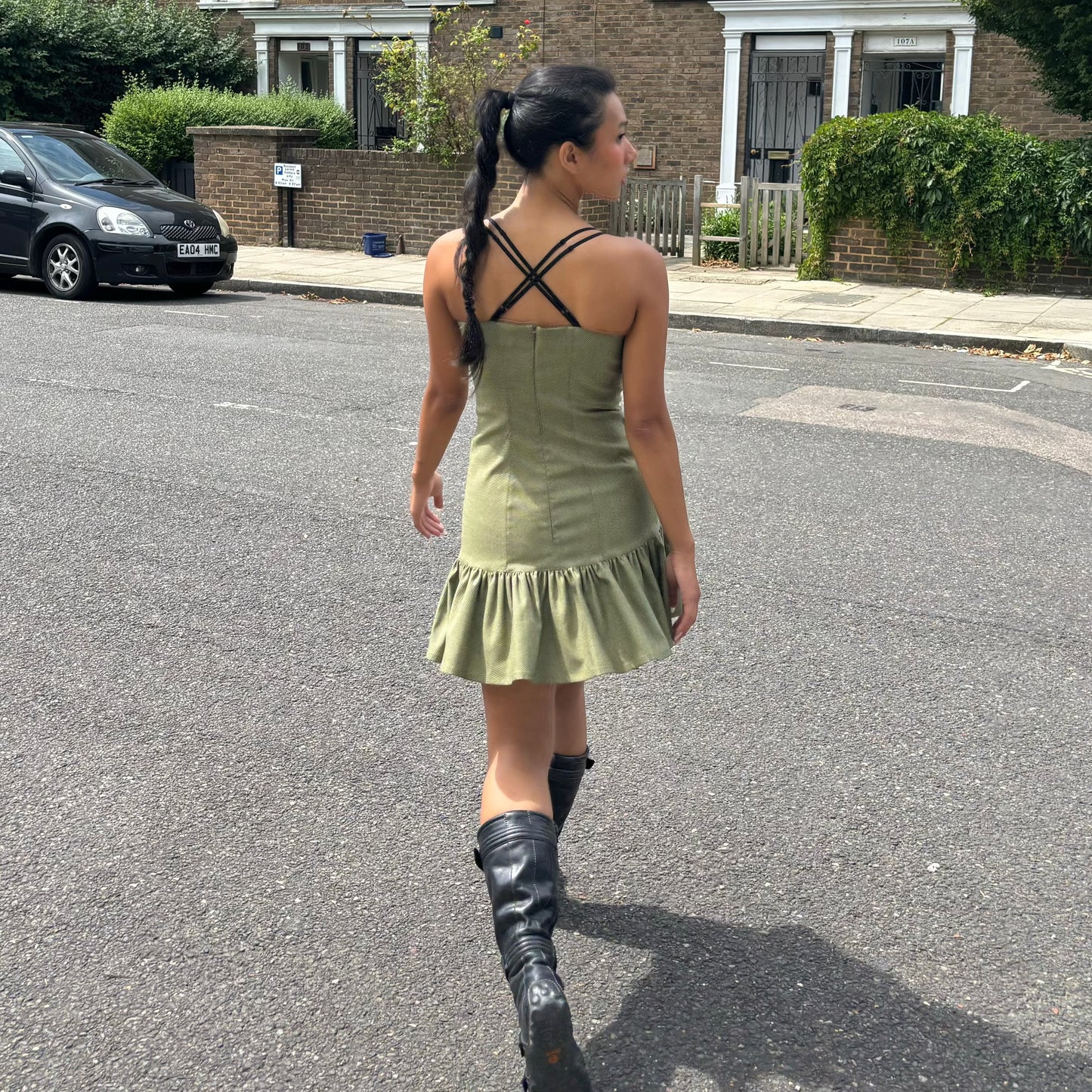 Martine Dress in Olive