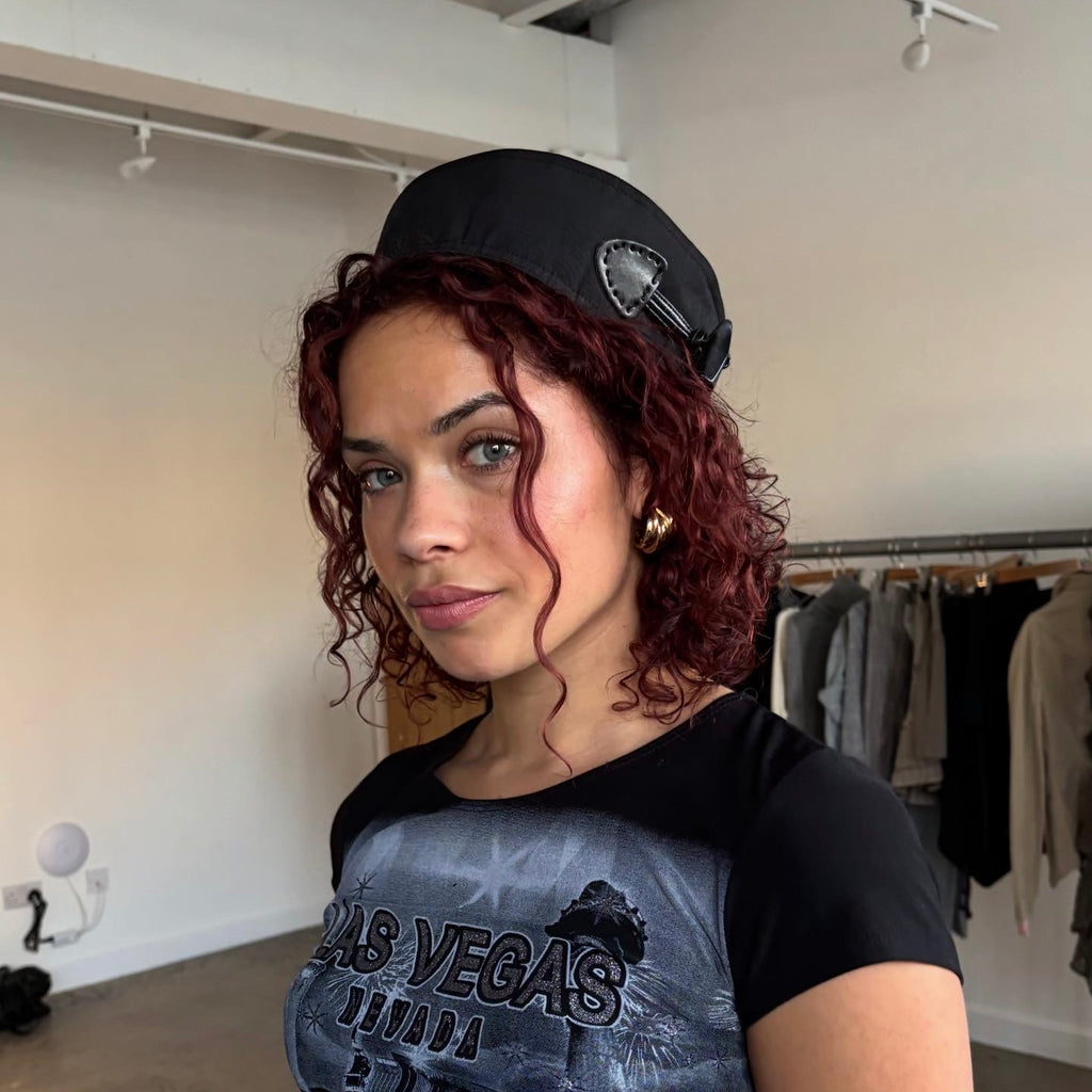 The Isla Sailor Hat in Black