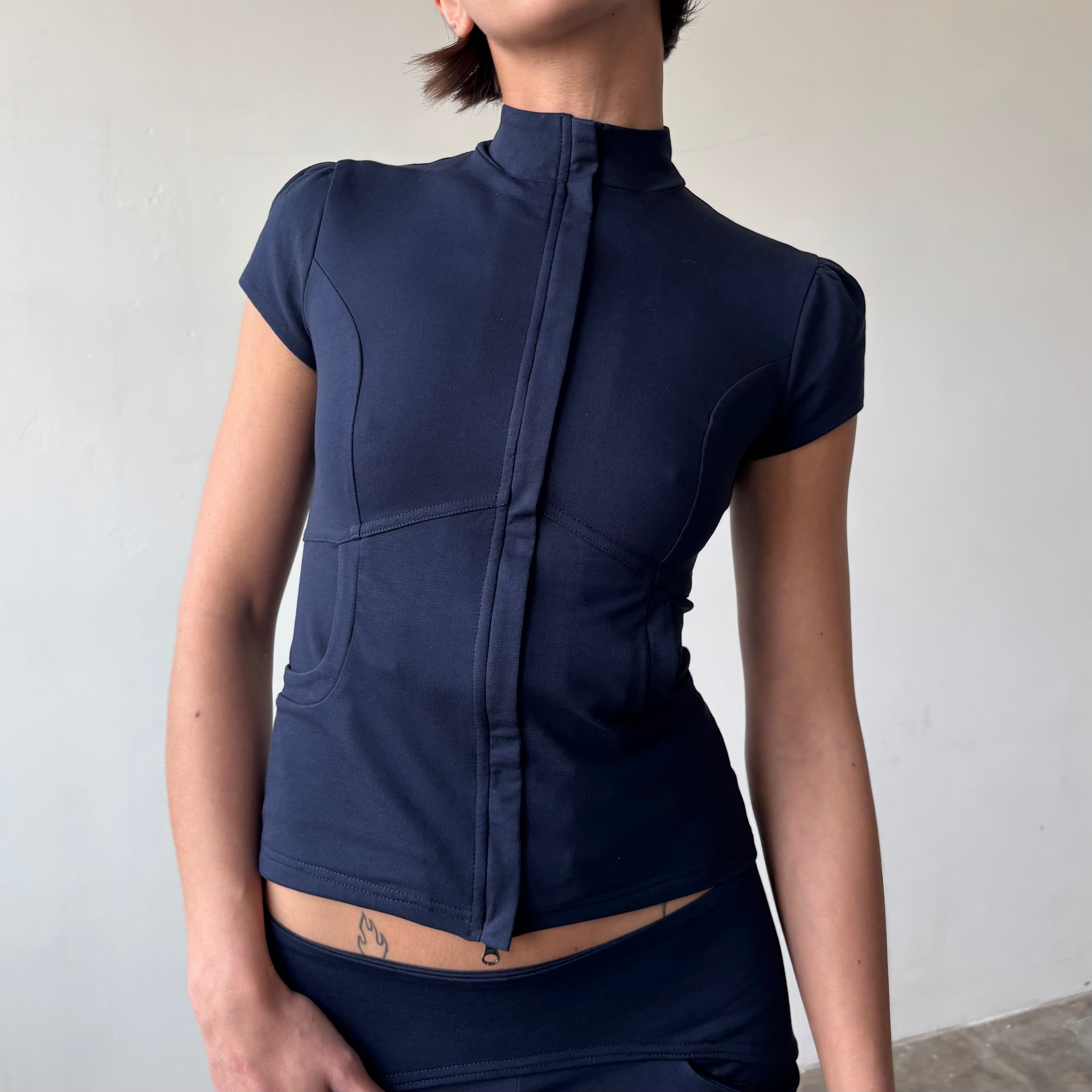 Betty Track Jacket in Grey or Navy
