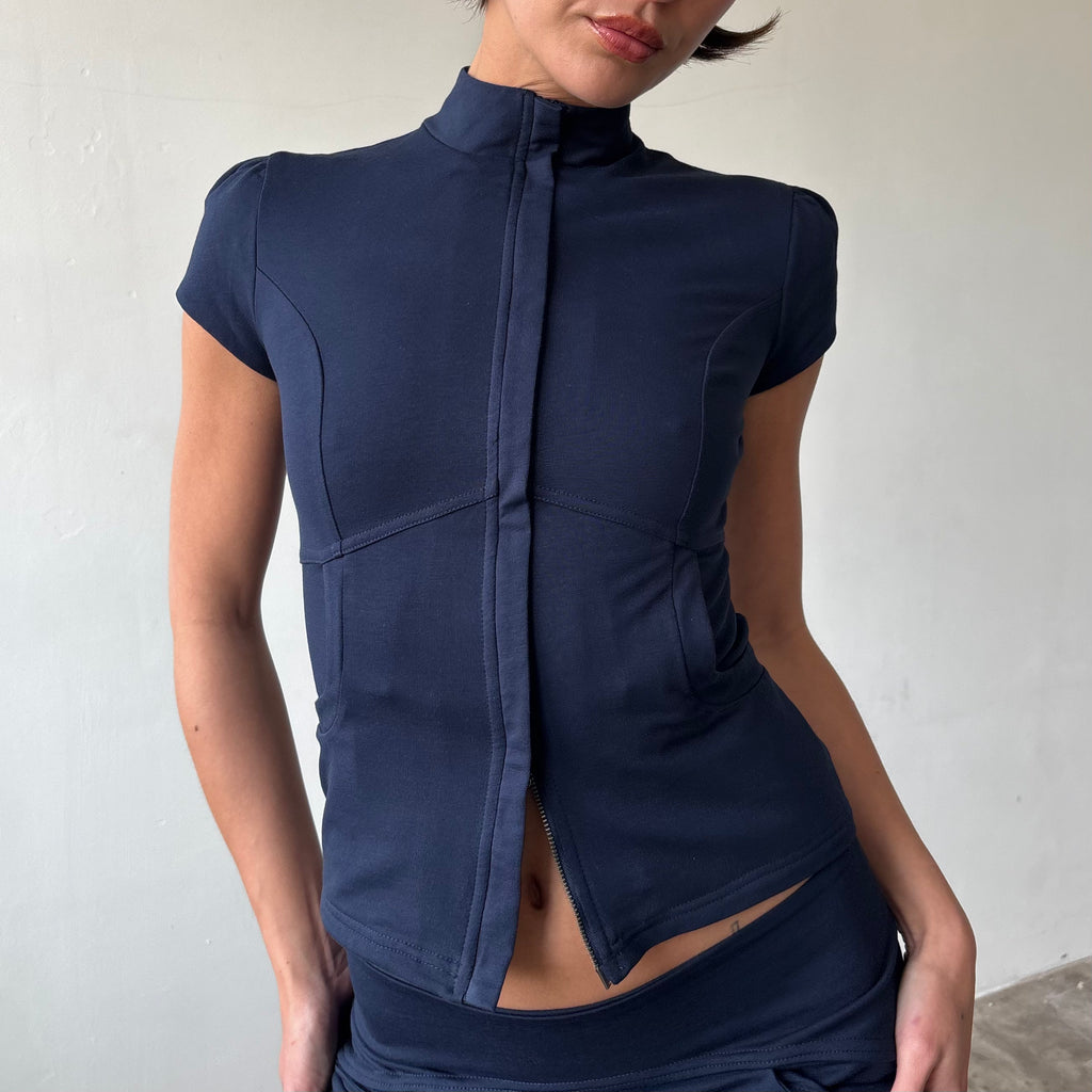 Betty Track Jacket in Grey or Navy