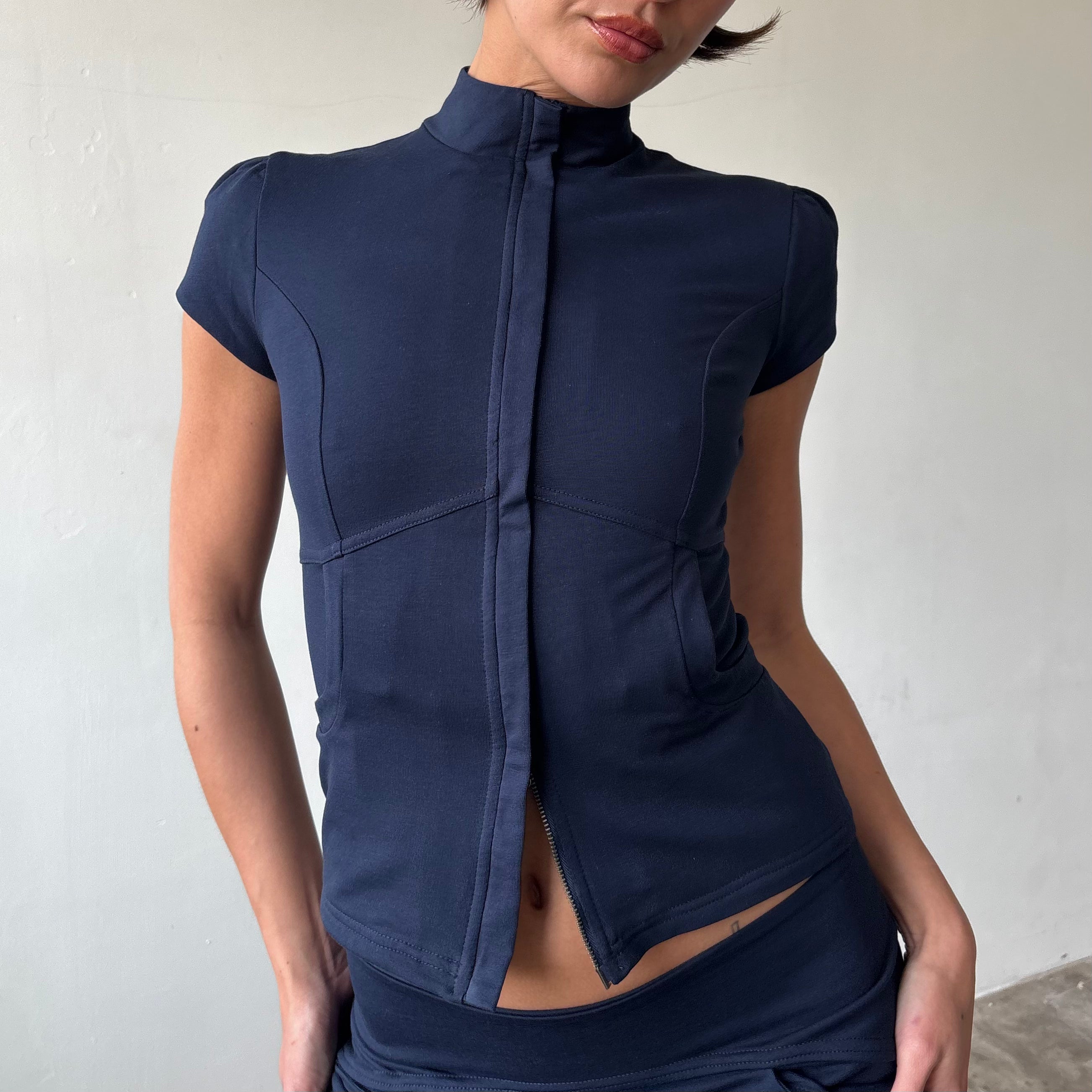 Betty Track Jacket in Grey or Navy