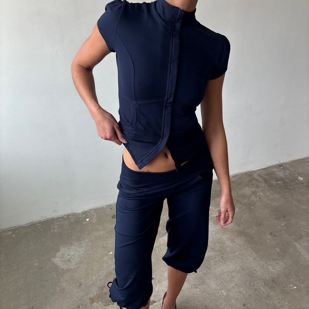 Betty Track Capris in Grey or Navy