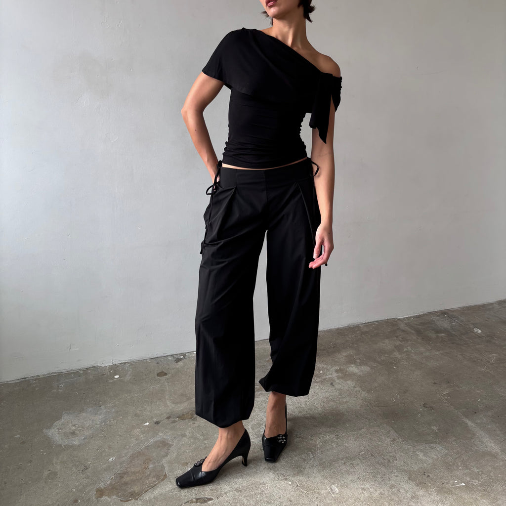 Stella Shawl Top in Black