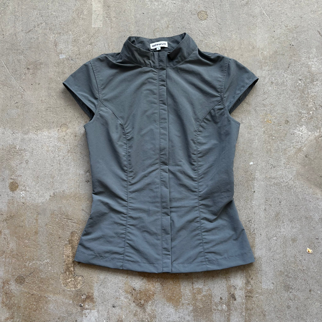 Cap Sleeve Top in Grey