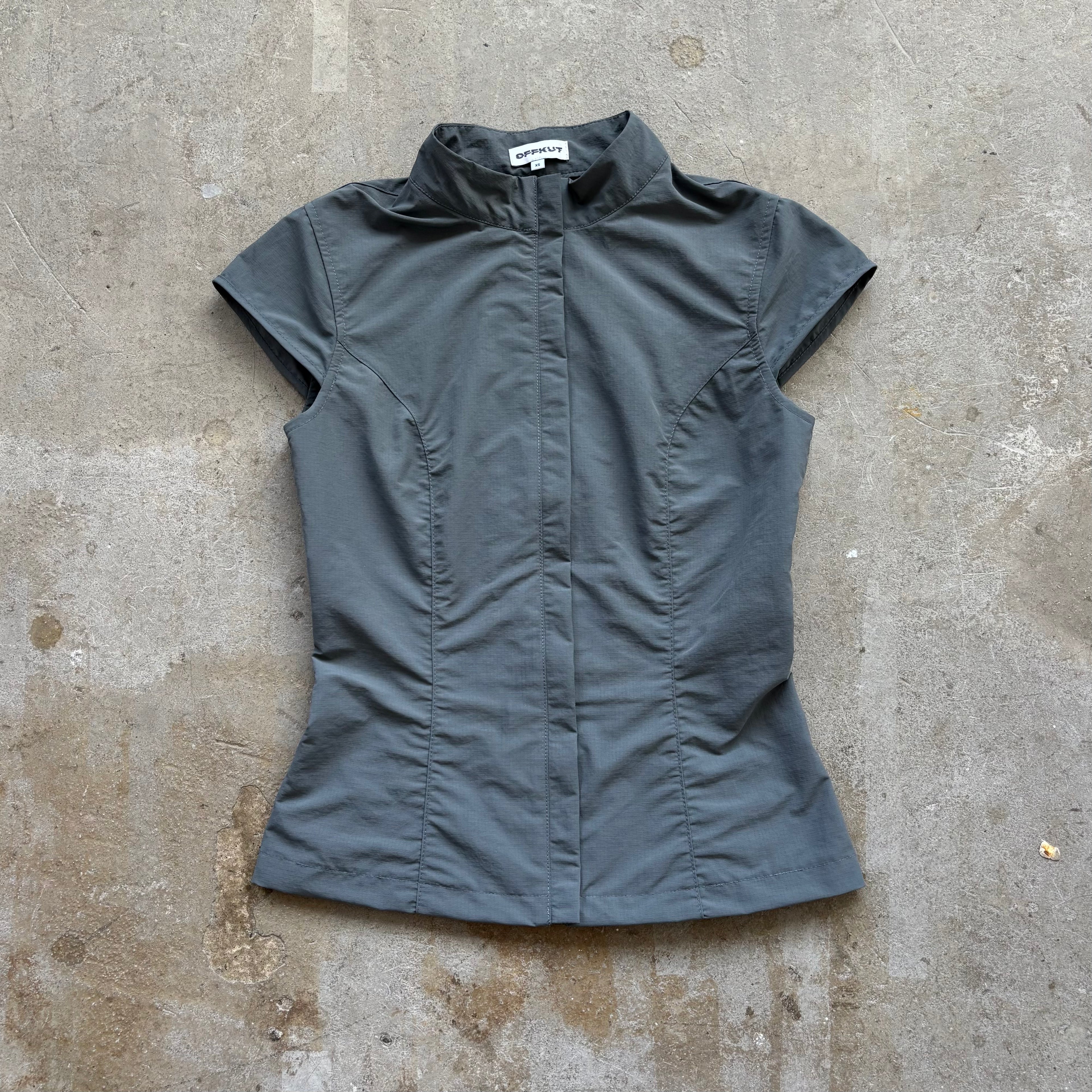 Cap Sleeve Top in Grey
