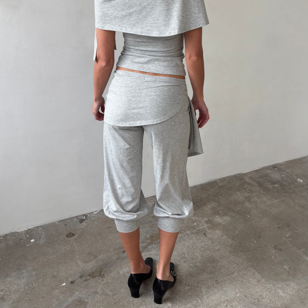 Bubble Capris and Sarong in Grey Marl