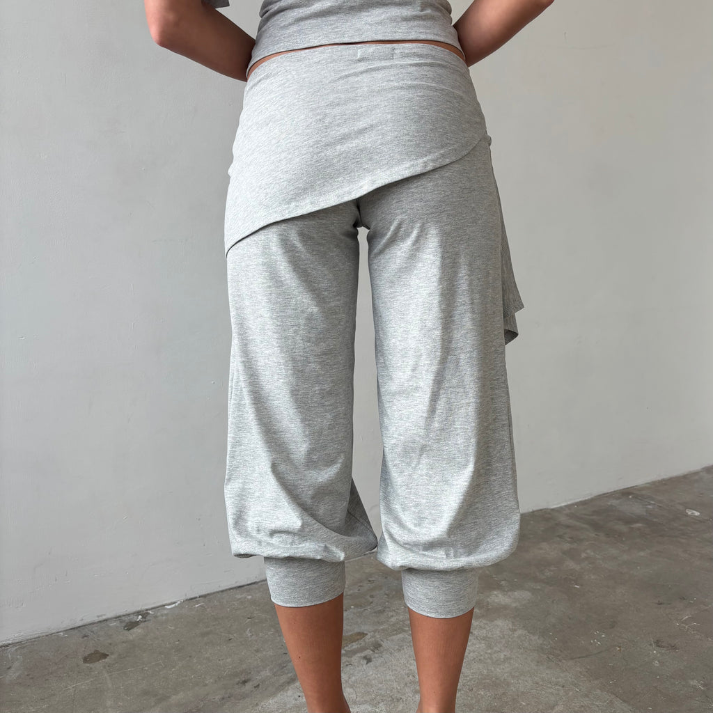 Bubble Capris and Sarong in Grey Marl