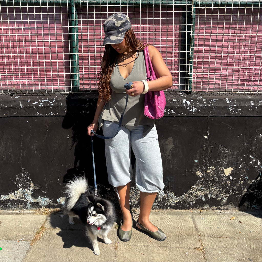 Betty Track Capris in Grey or Navy