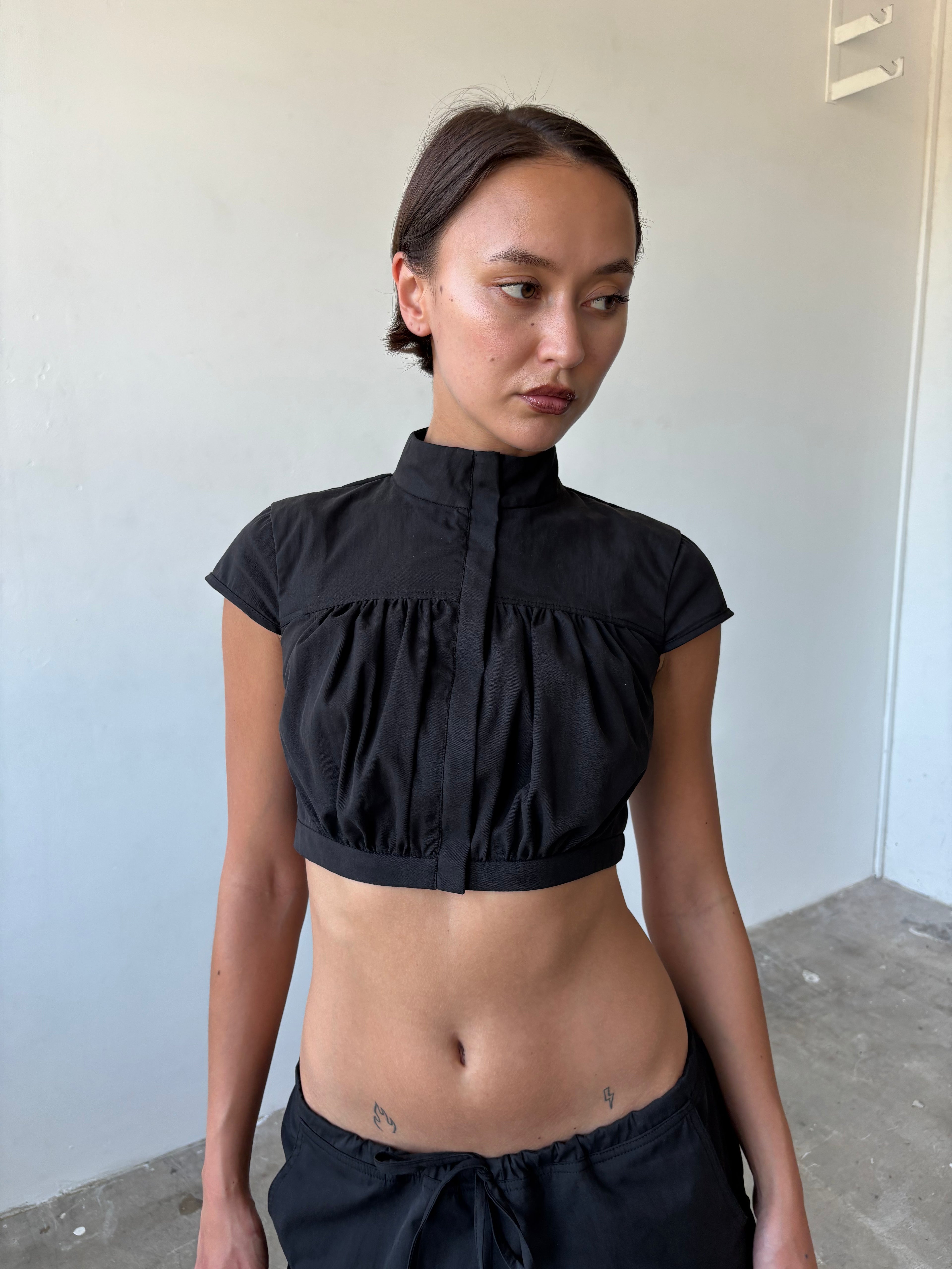 Crop Cap Sleeve Top
