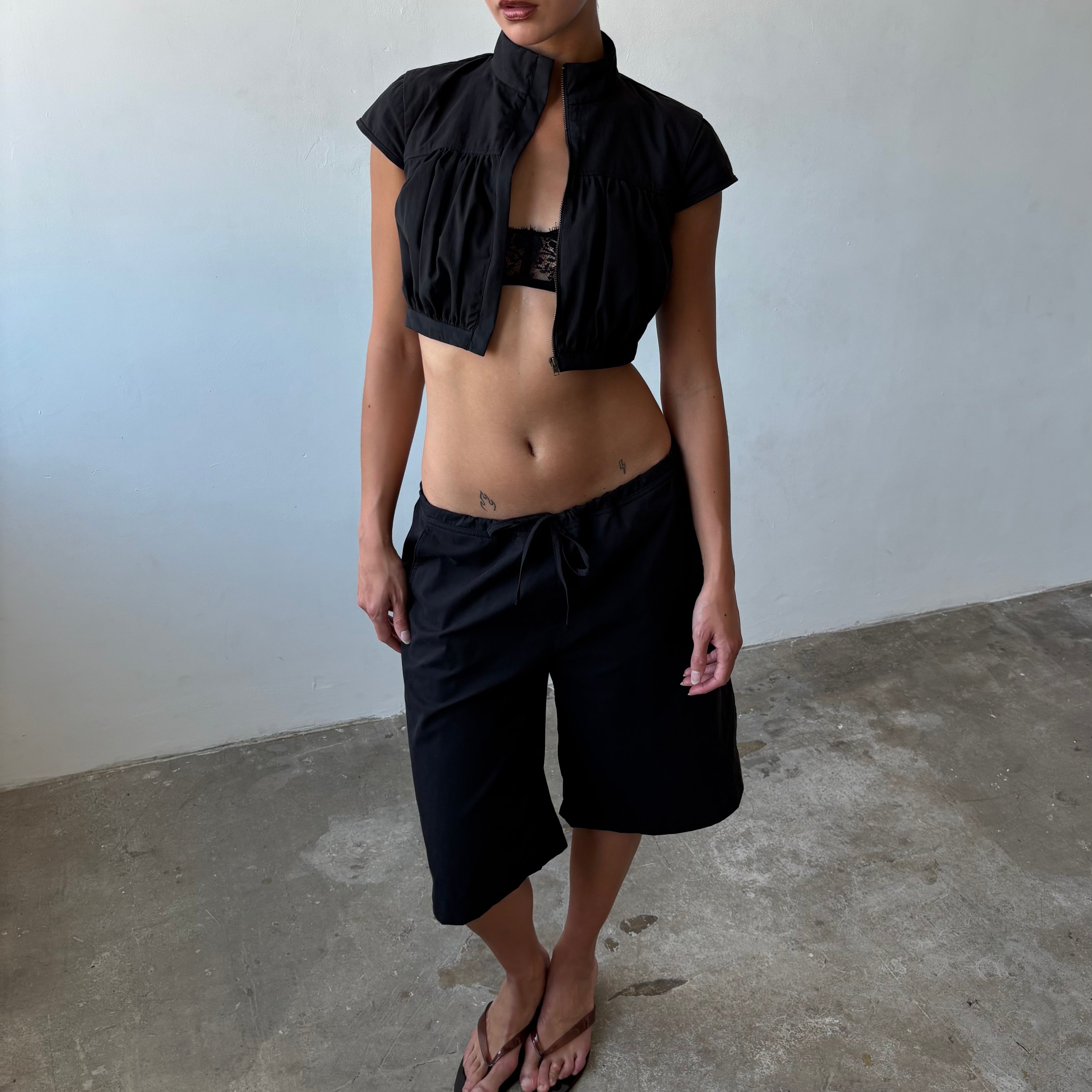 Crop Cap Sleeve Top