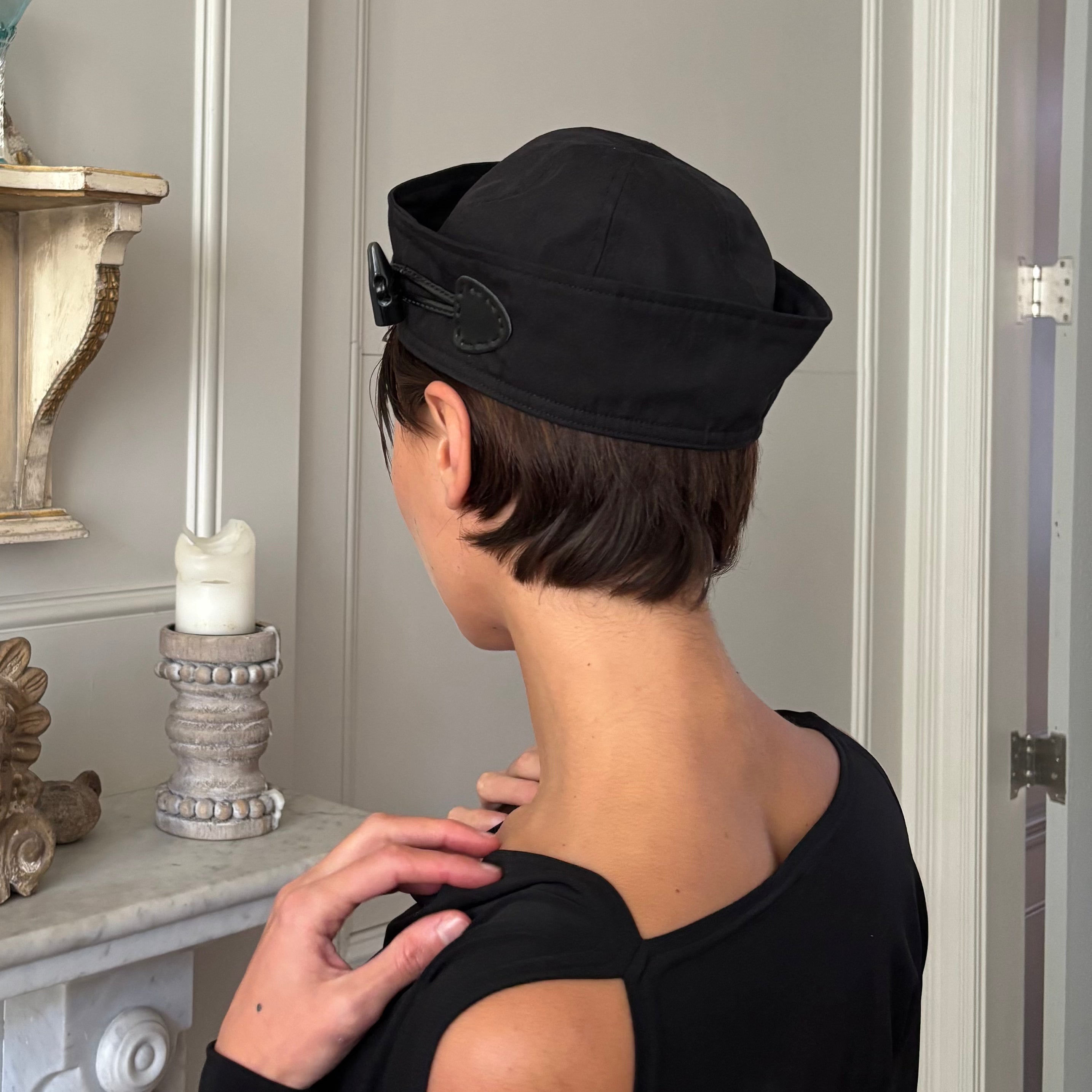 The Isla Sailor Hat in Black