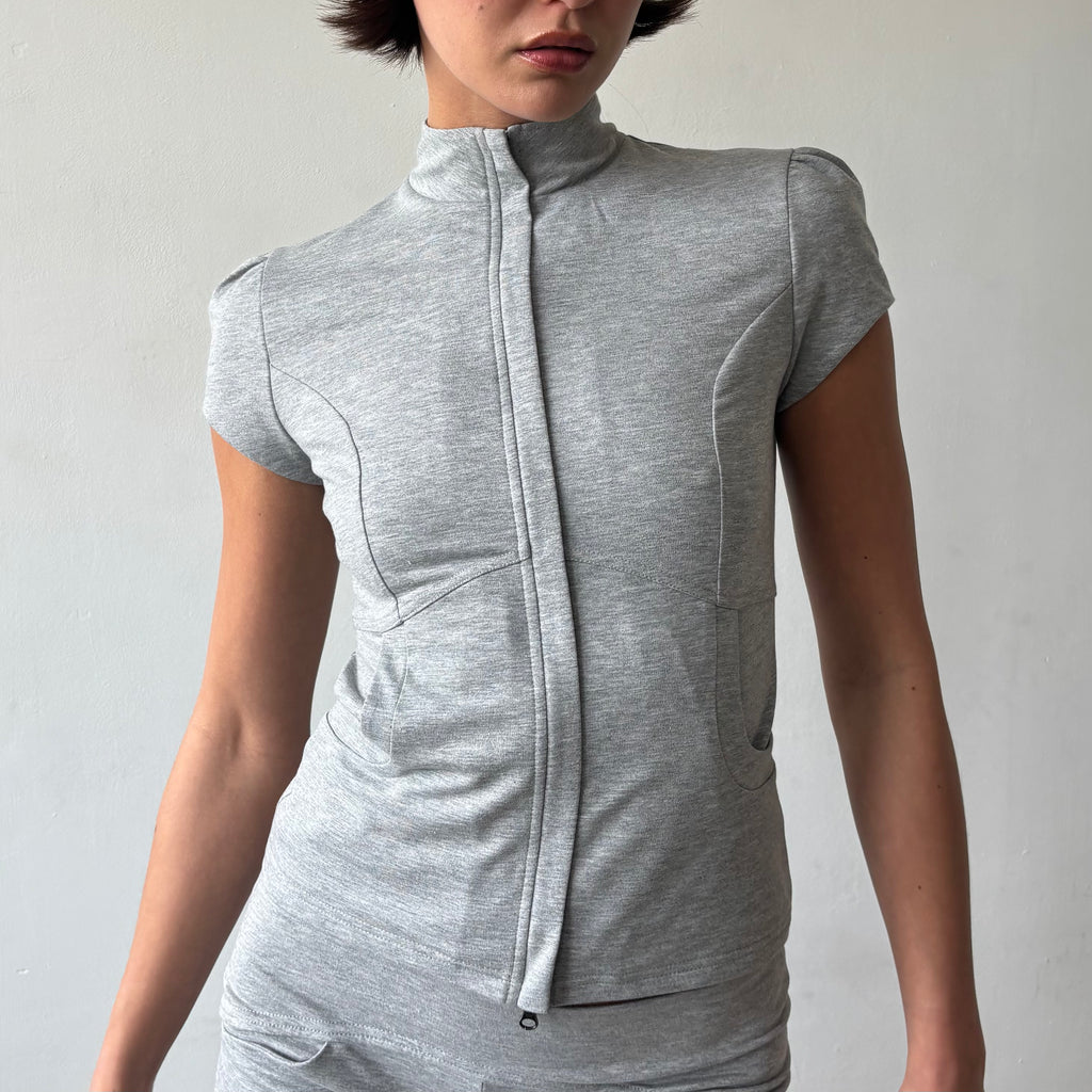 Betty Track Jacket in Grey or Navy