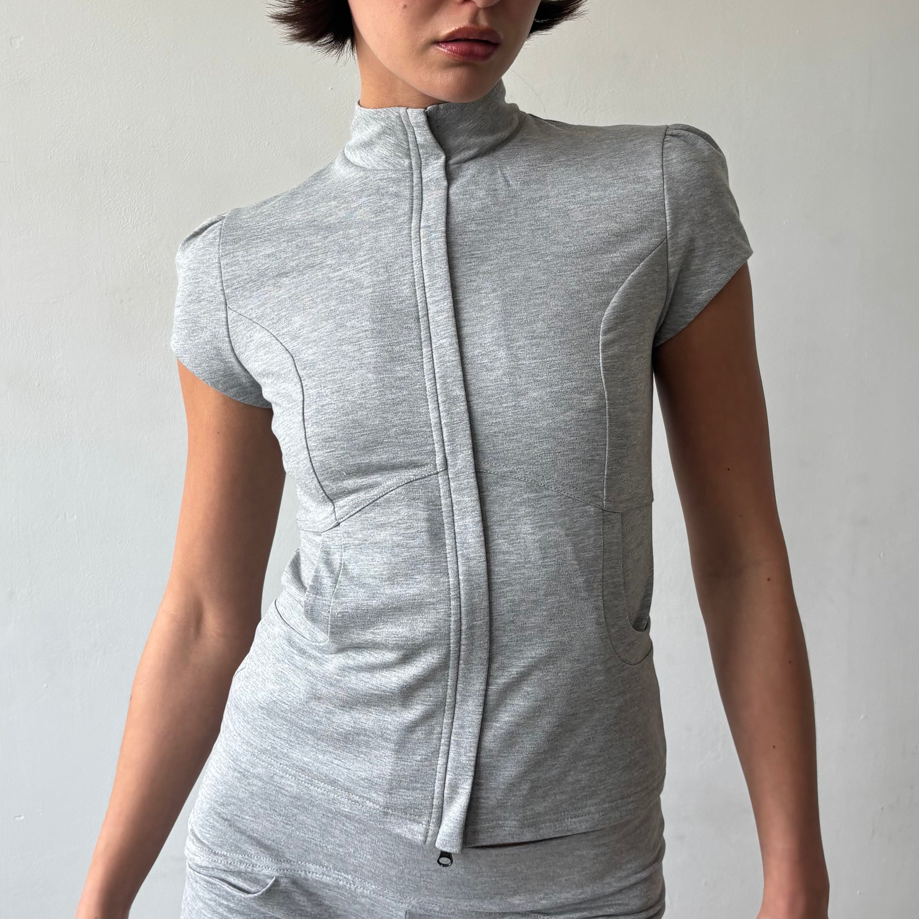 Betty Track Jacket in Grey or Navy