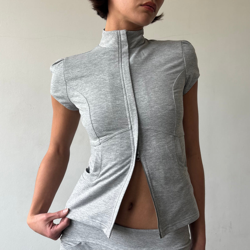 Betty Track Jacket in Grey or Navy