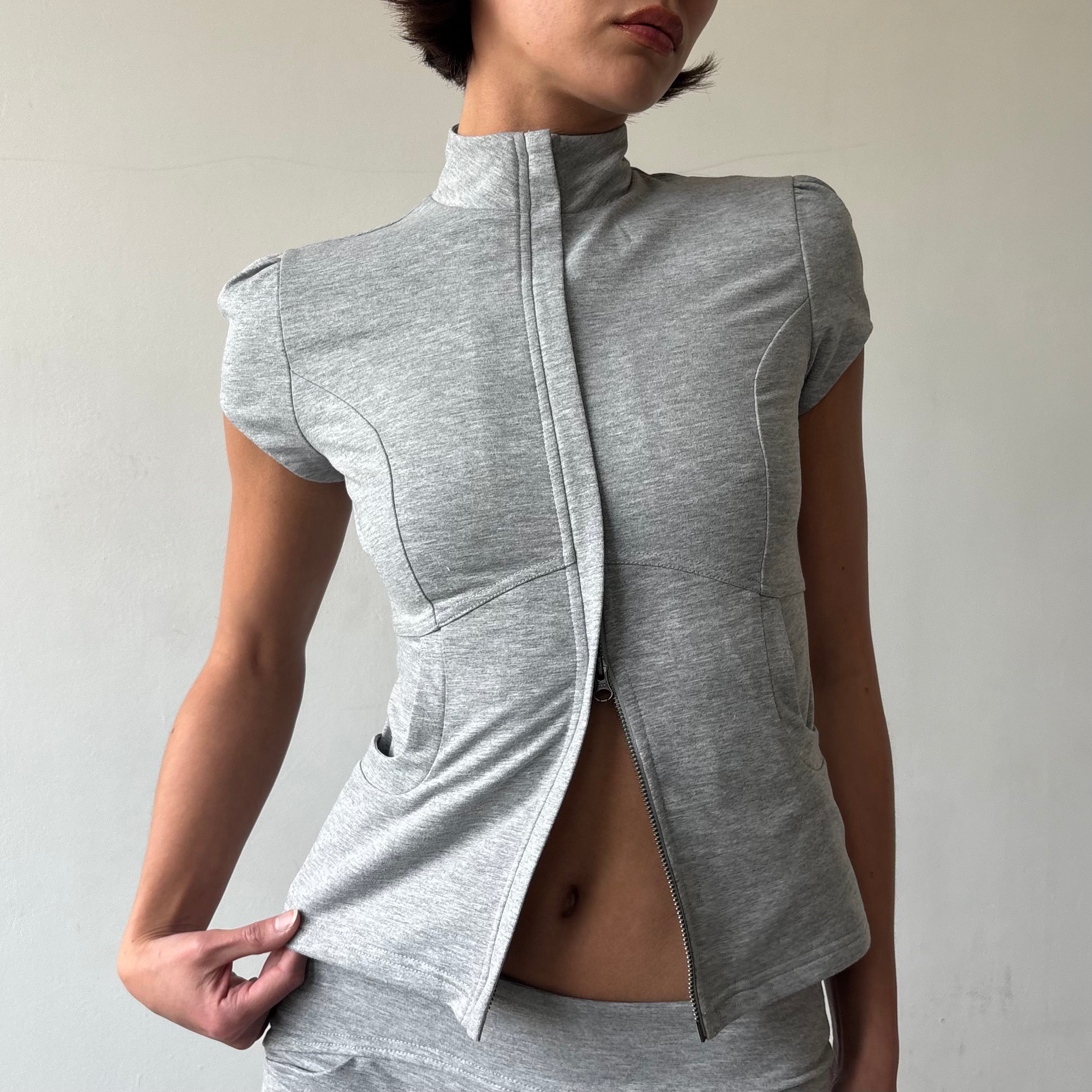 Betty Track Jacket in Grey or Navy