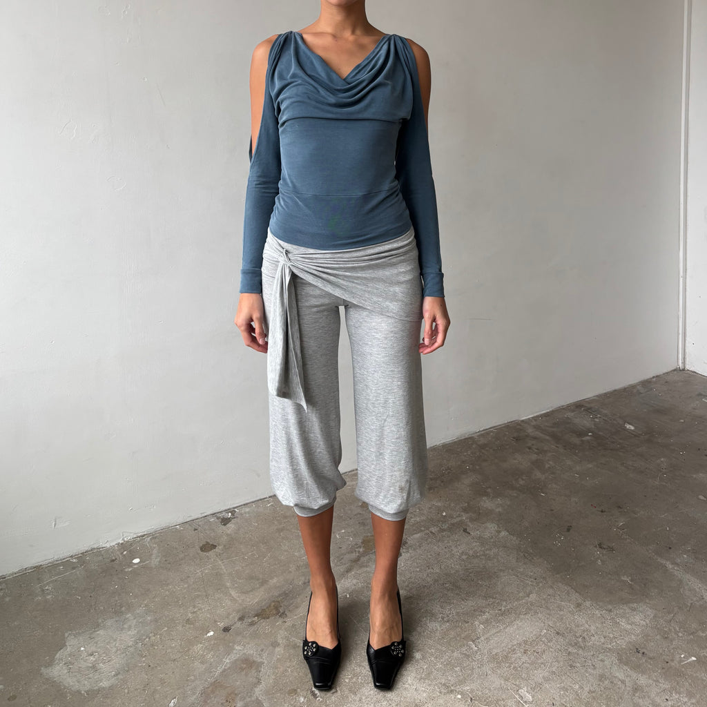 Bubble Capris and Sarong Light Grey