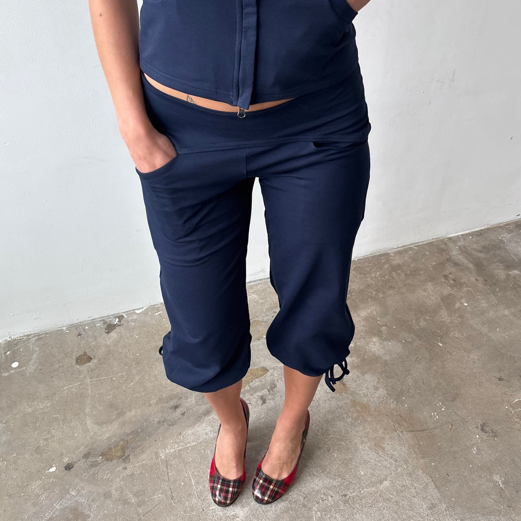 Betty Track Capris in Grey or Navy