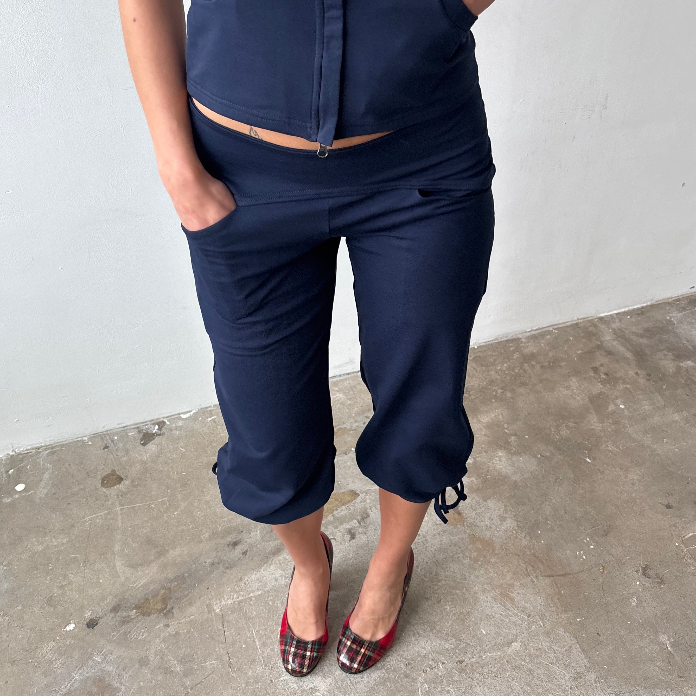 Betty Track Capris in Grey or Navy